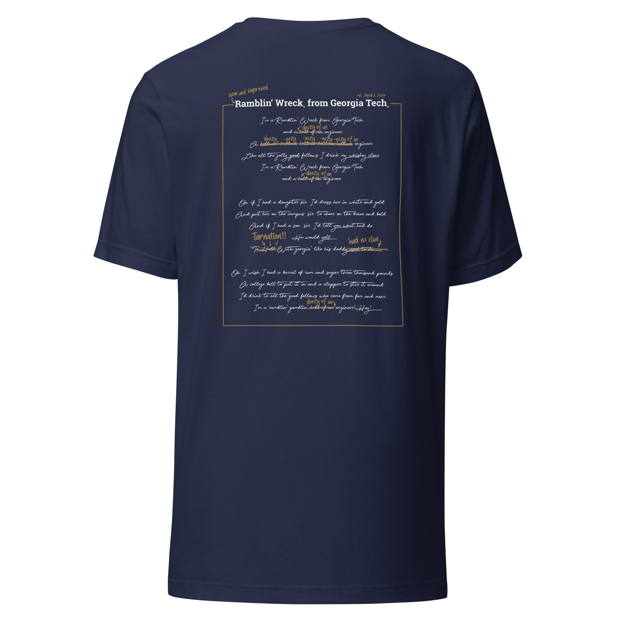 2026 GT April Fool's T-Shirt – Georgia Tech College of Engineering